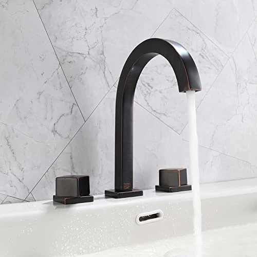 Matte Black Wide Bathroom Faucet Hole Bathroom Sink Faucet Bathroom Kitchen Faucet