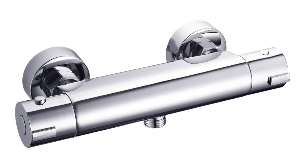 Bathroom Thermostatic Chrome Round Exposed Bar Mixer Shower Valve (AF4202-7)