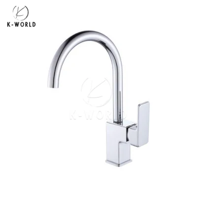 K-World Serie M Fabricantes de grifos de agua de cocina con corte de diamante Sensor de alta calidad Grifo de cocina negro Grifo de cocina de acero inoxidable montado en la pared de China