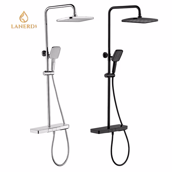 Conjunto termostático de ducha termostático de latón cromado de alta calidad Ducha mezcladora